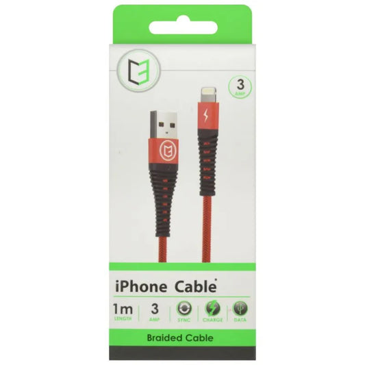 Braided Cable Lightning USB - C3 Tech 1m