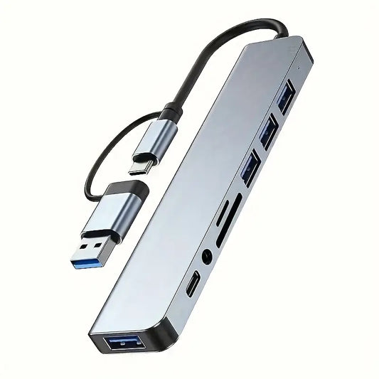 8-in-1 Multi-function USB Expander Dock, USB PC Hub