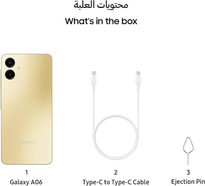 Samsung Galaxy A06 4GB RAM 64GB Storage (Gold)