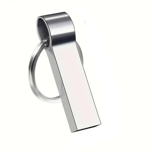 USB 2.0 Flash Drive - Metal Pen Design with Keychain 128GB