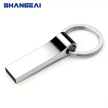USB 2.0 Flash Drive - Metal Pen Design with Keychain 128GB